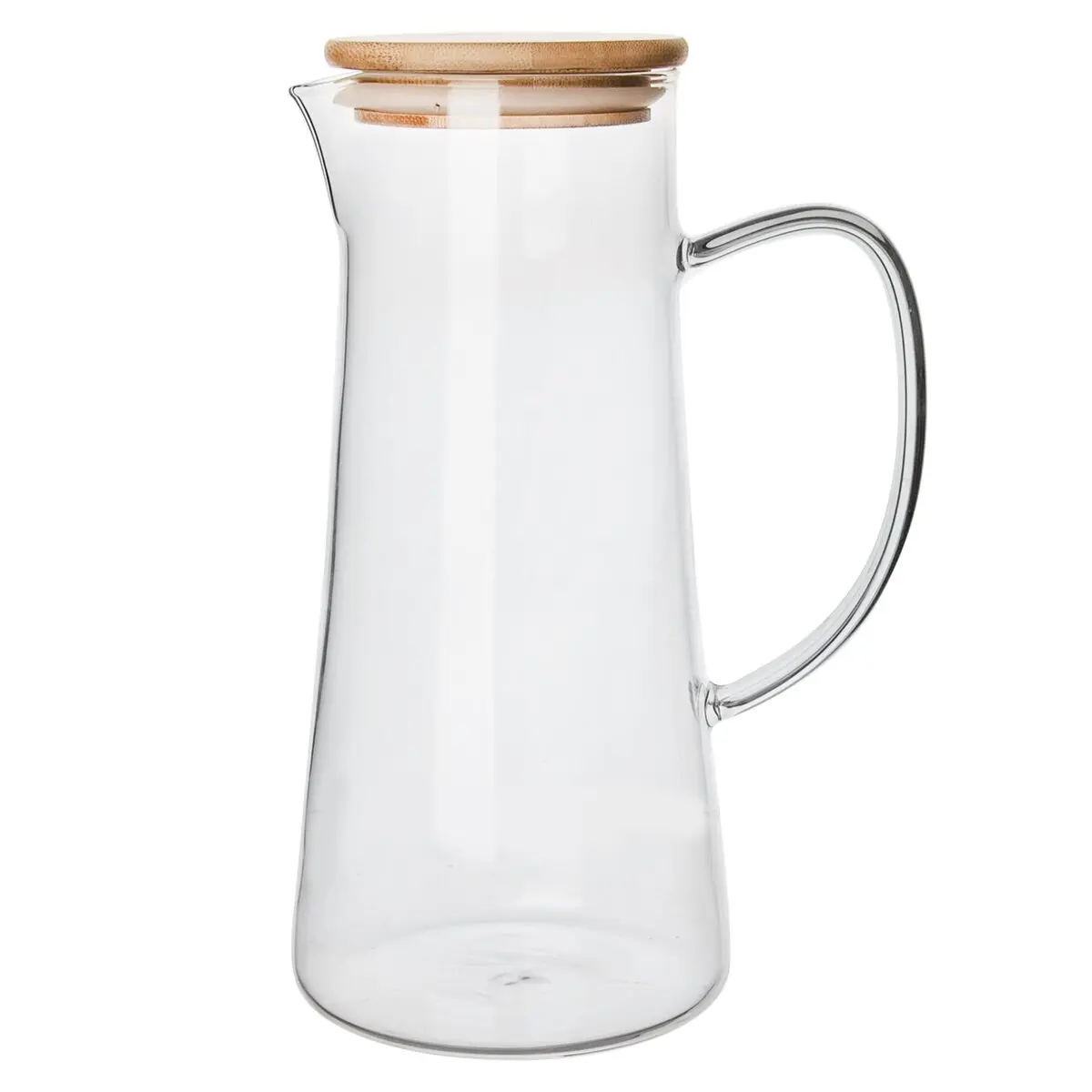 Sada 2 × 1 l skleněných nádob s barevnými korkovými víčky